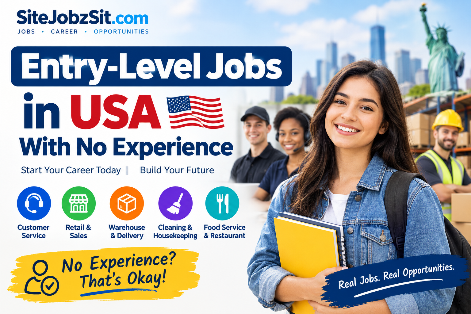 Entry Level Jobs in USA With No Experience: A Complete Guide for Job Seekers